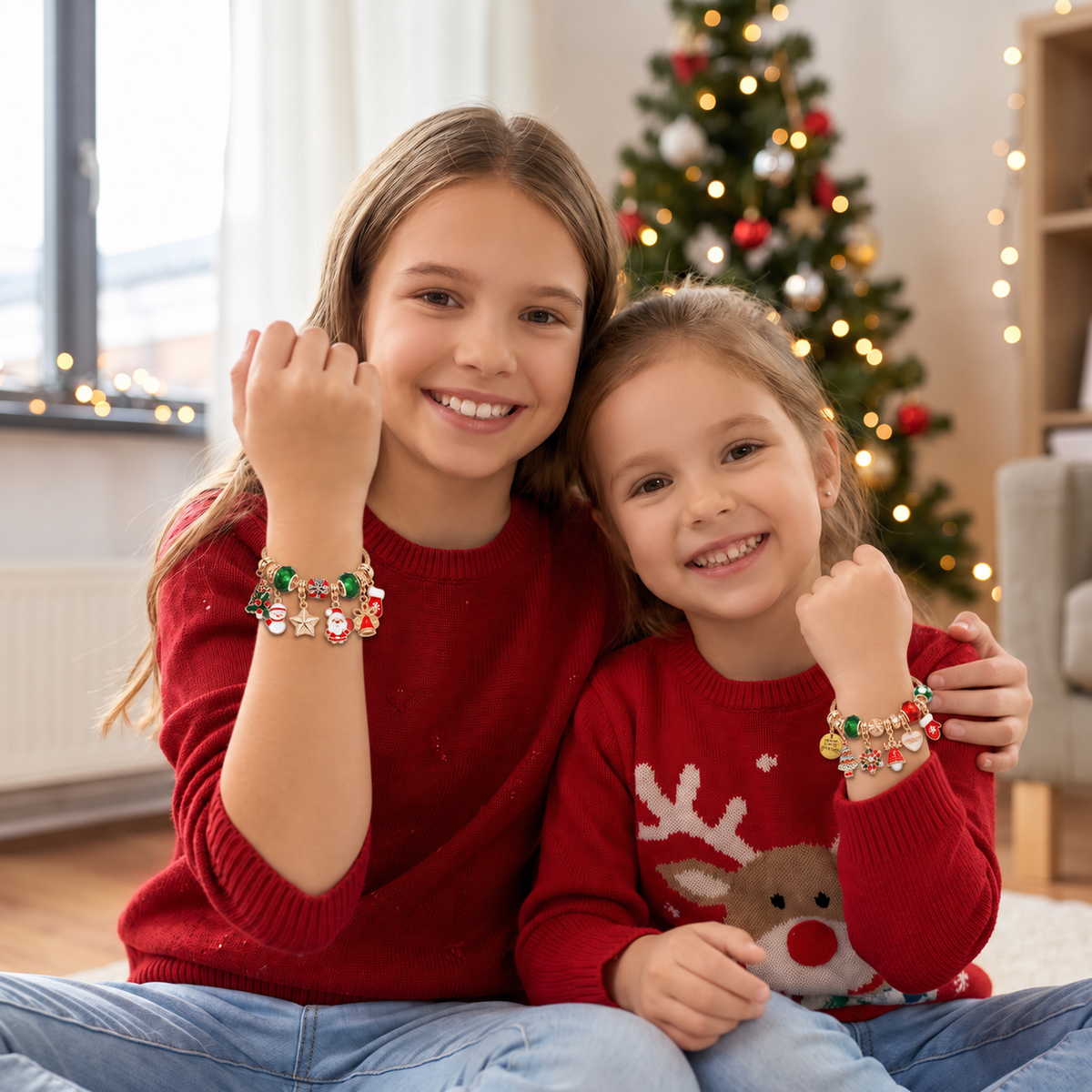 24-Day Christmas Bracelet Advent Calendar - DIY Jewelry-Making Kit for Girls