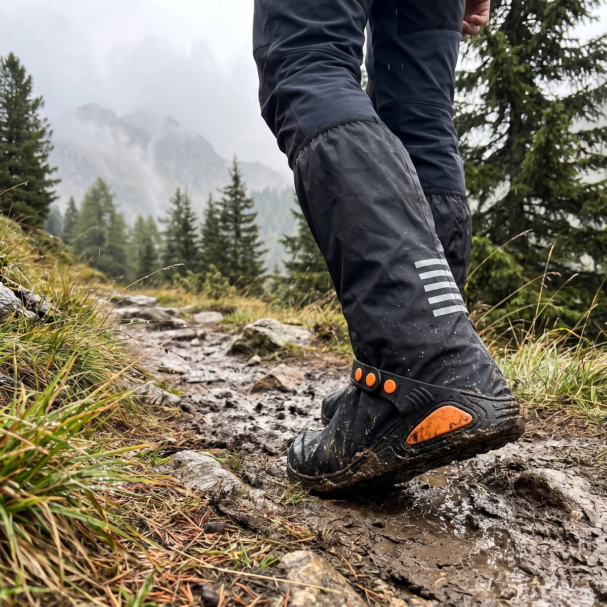 Durable Waterproof Shoe Covers with Zipper