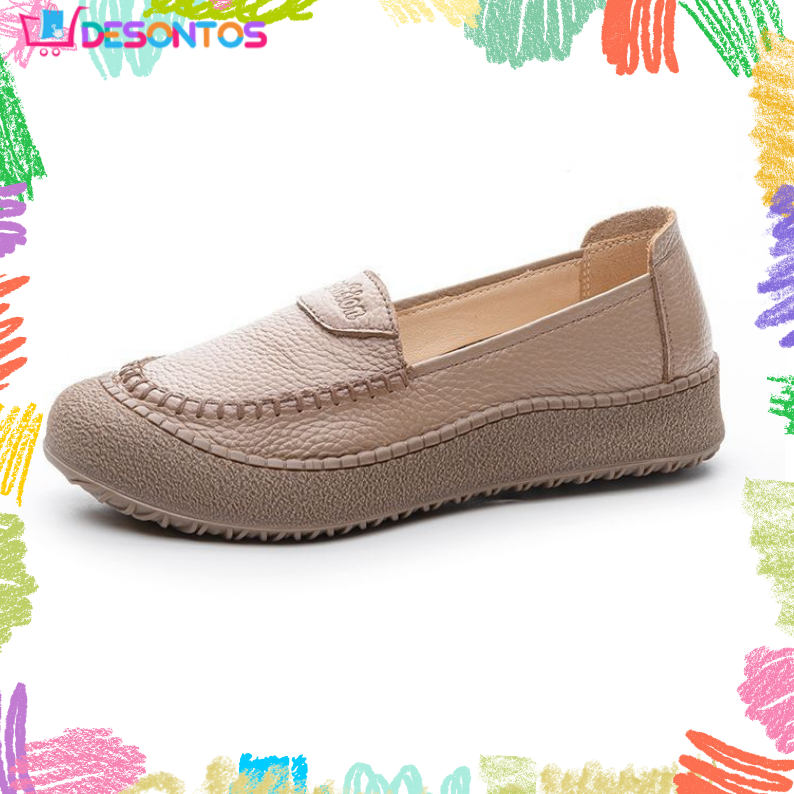 100% Genuine Cow Leather Soft Sole Shoes