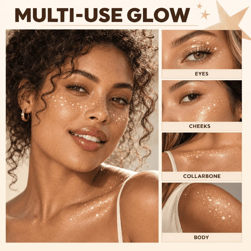 Glitter Star Makeup Stamp