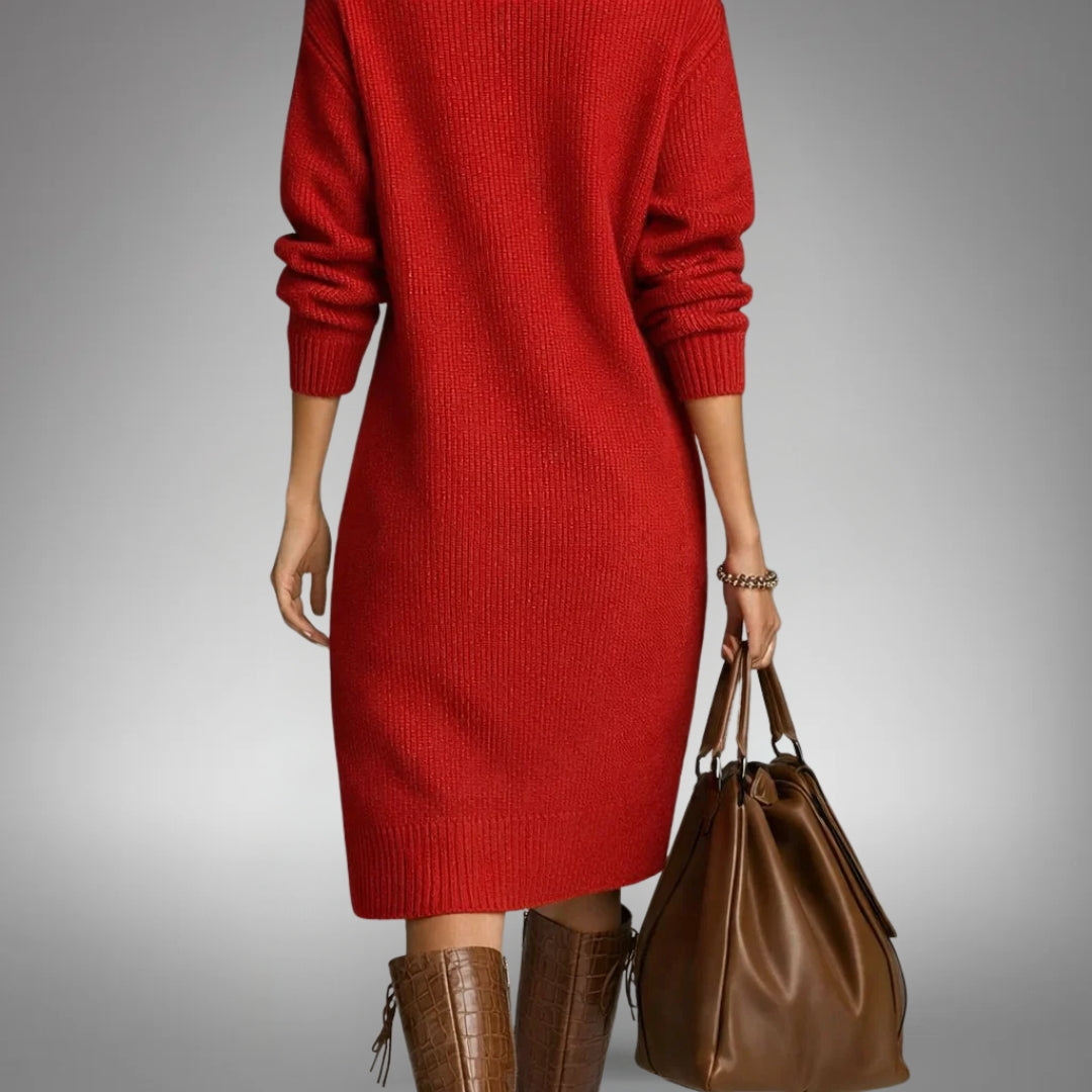 Sophisticated High Neck Dress