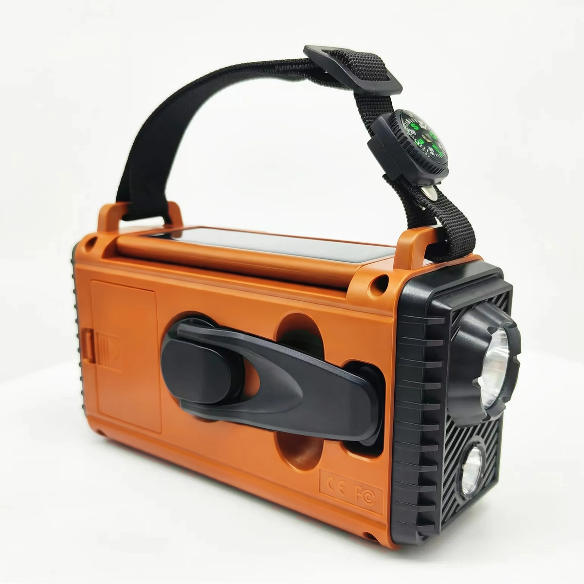 Emergency Radio - Hand Crank & Solar Powered - Powerful 8,000mAh Power Bank
