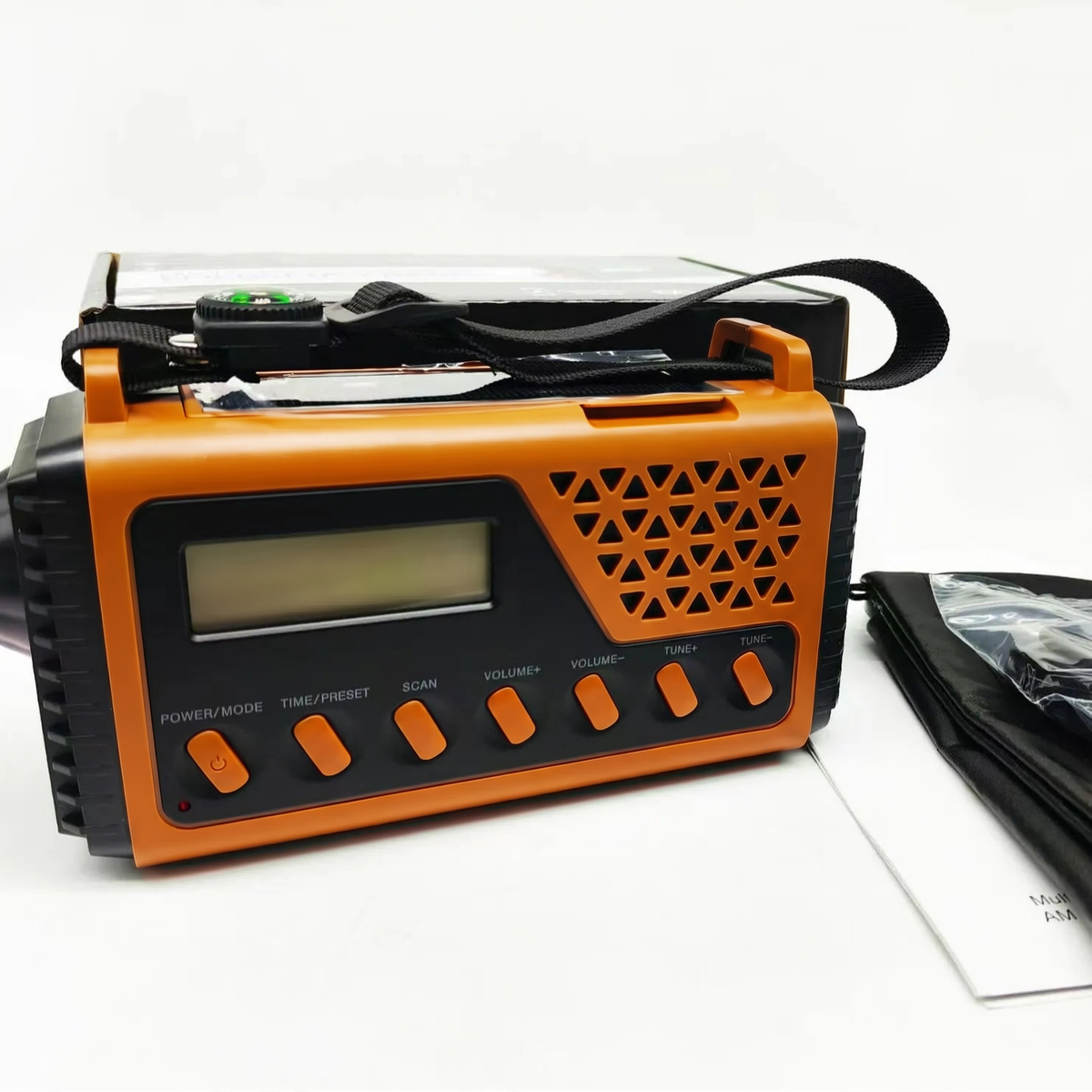 Emergency Radio - Hand Crank & Solar Powered - Powerful 8,000mAh Power Bank