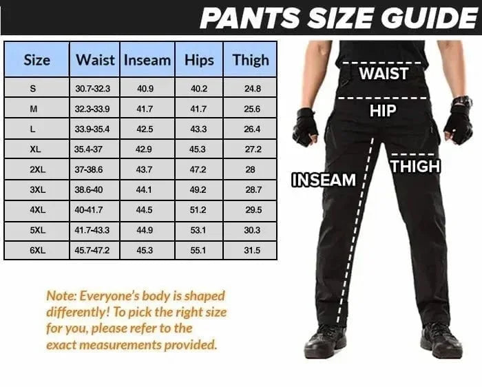 Men's Tactical Trousers with Waterproof and Windproof Protection for Outdoor Use