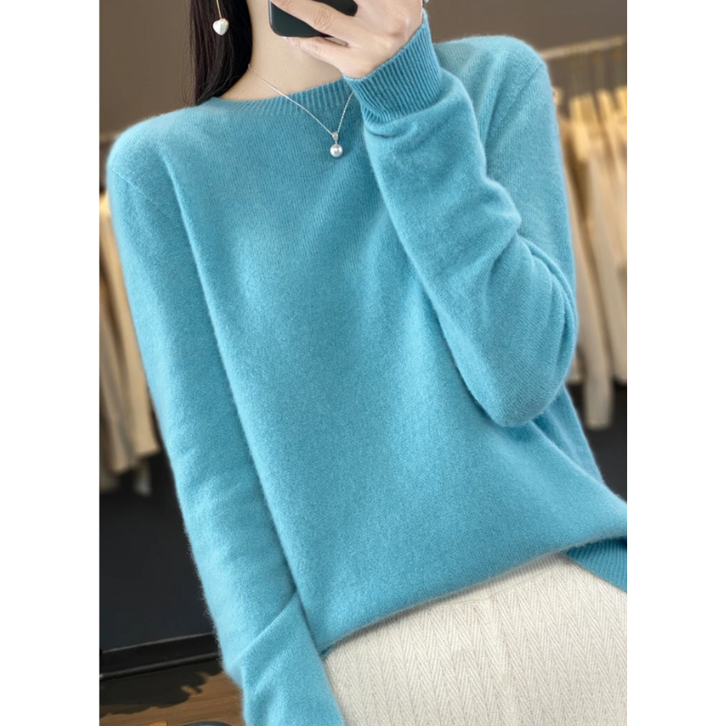 Cashmere Pullover Women's Stylish Round Neck, Soft & Comfortable