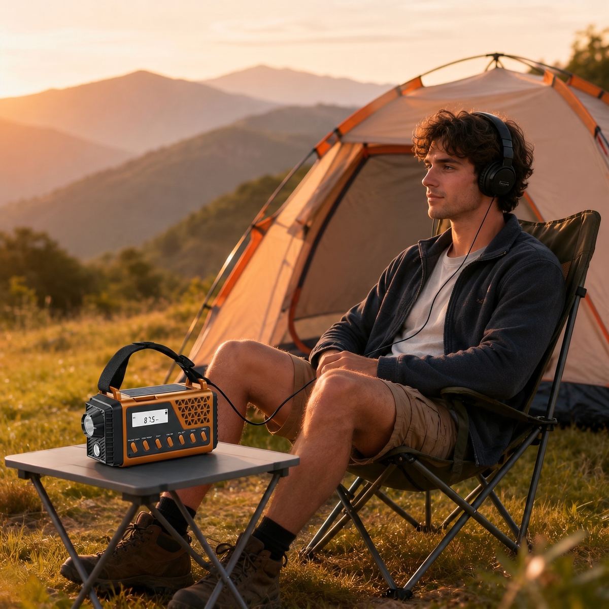 Emergency Radio - Hand Crank & Solar Powered - Powerful 8,000mAh Power Bank