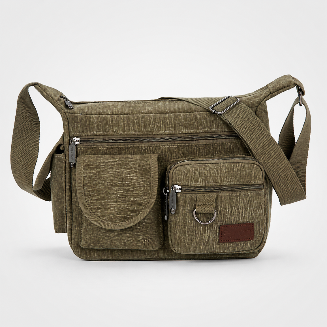 Nordspur | Rovlyn Vintage-Style Canvas Crossbody Bag