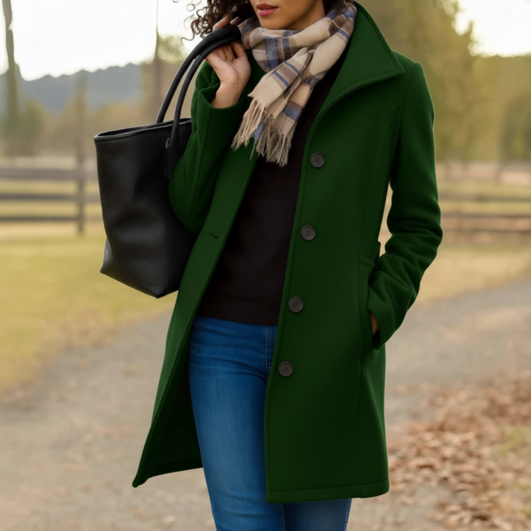 Classic Mid-Length Button Coat