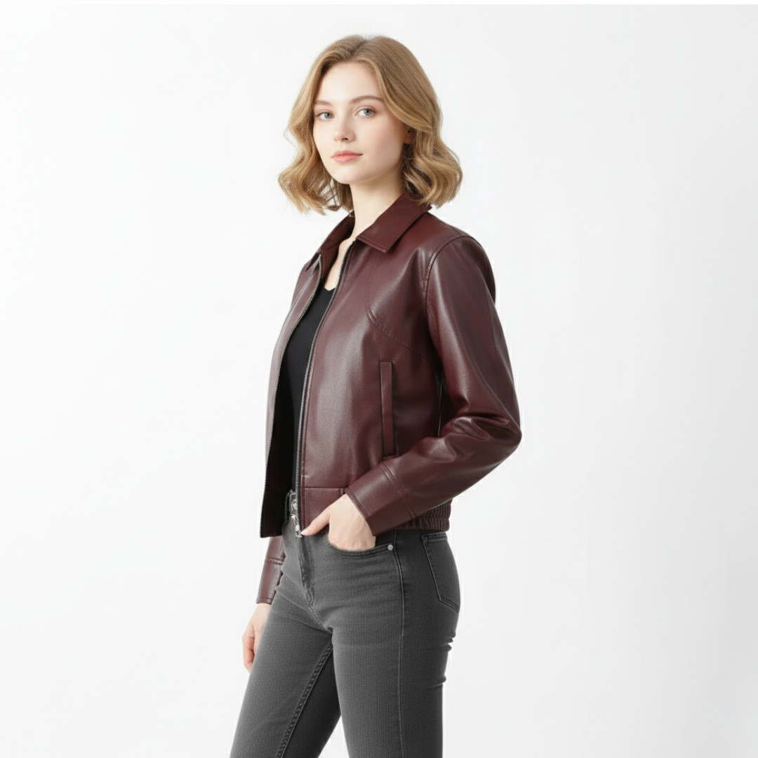 Nordspur | BordeauxEdge Cropped Jacket