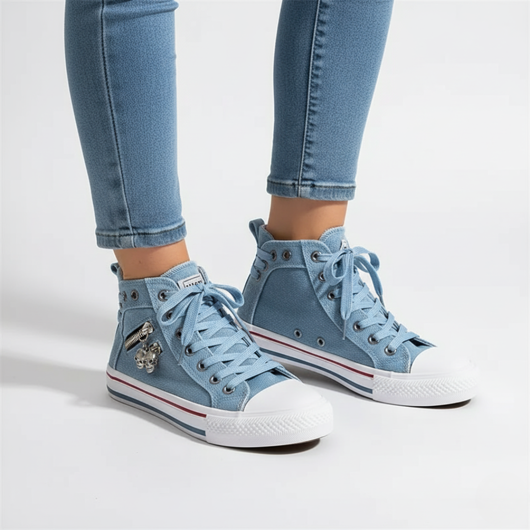 Nordspur | Denim Rebel High-Top Sneakers