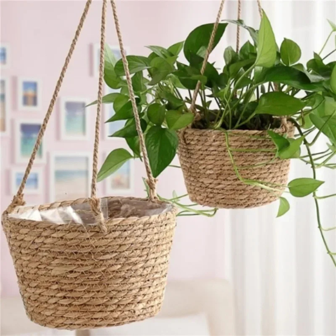 Nordspur | Hangvine Woven Rope Hanging Plant Basket