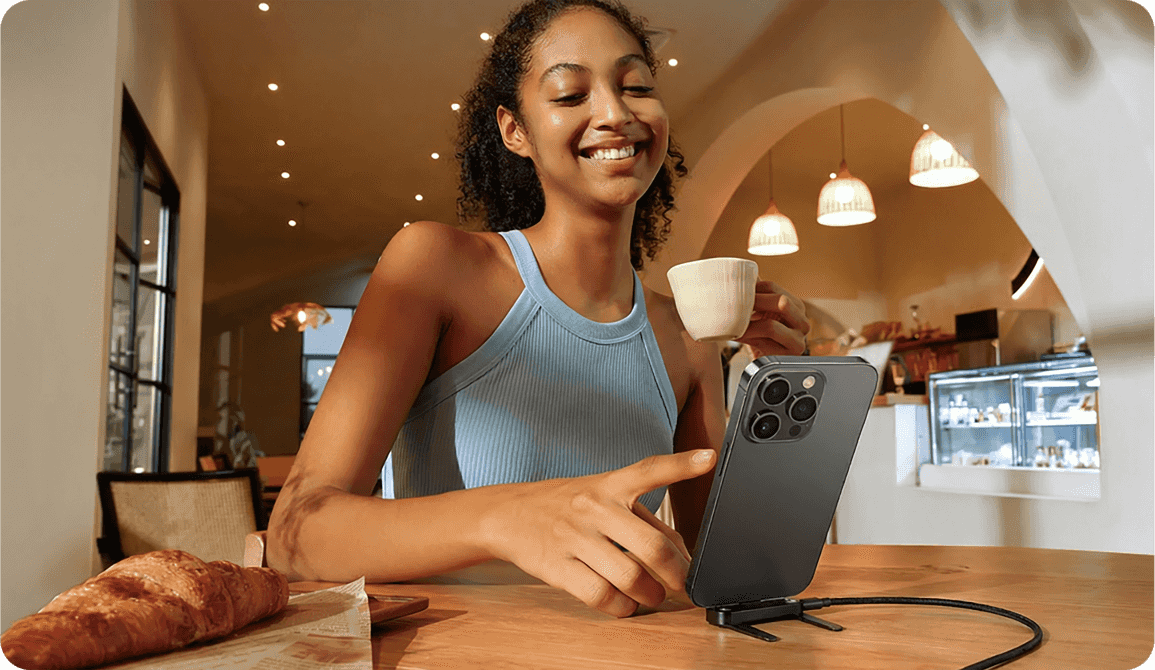 Practical and Portable Power Adapter with Foldable Plug for Travel