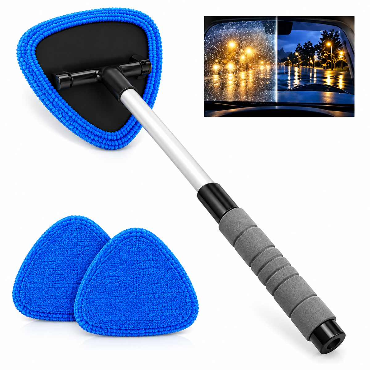 Double-Sided Magnetic Window Cleaner – Clean Car Windows Without Streaks!