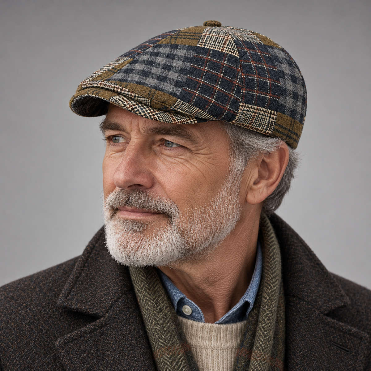 Thatcher Plaid Driving Cap