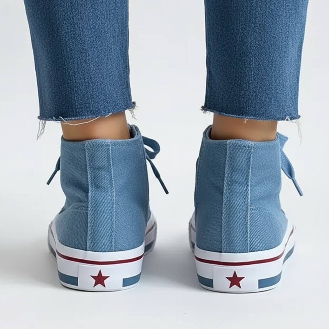 Nordspur | Denim Rebel High-Top Sneakers