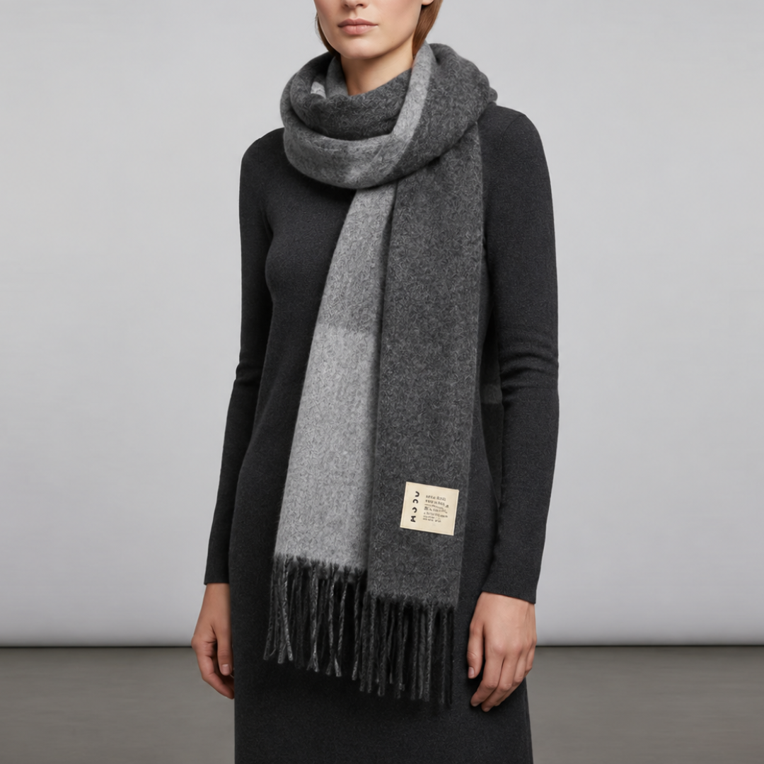 Nordspur | Classic Plaid Wool Winter Scarf for Cold Weather Comfort