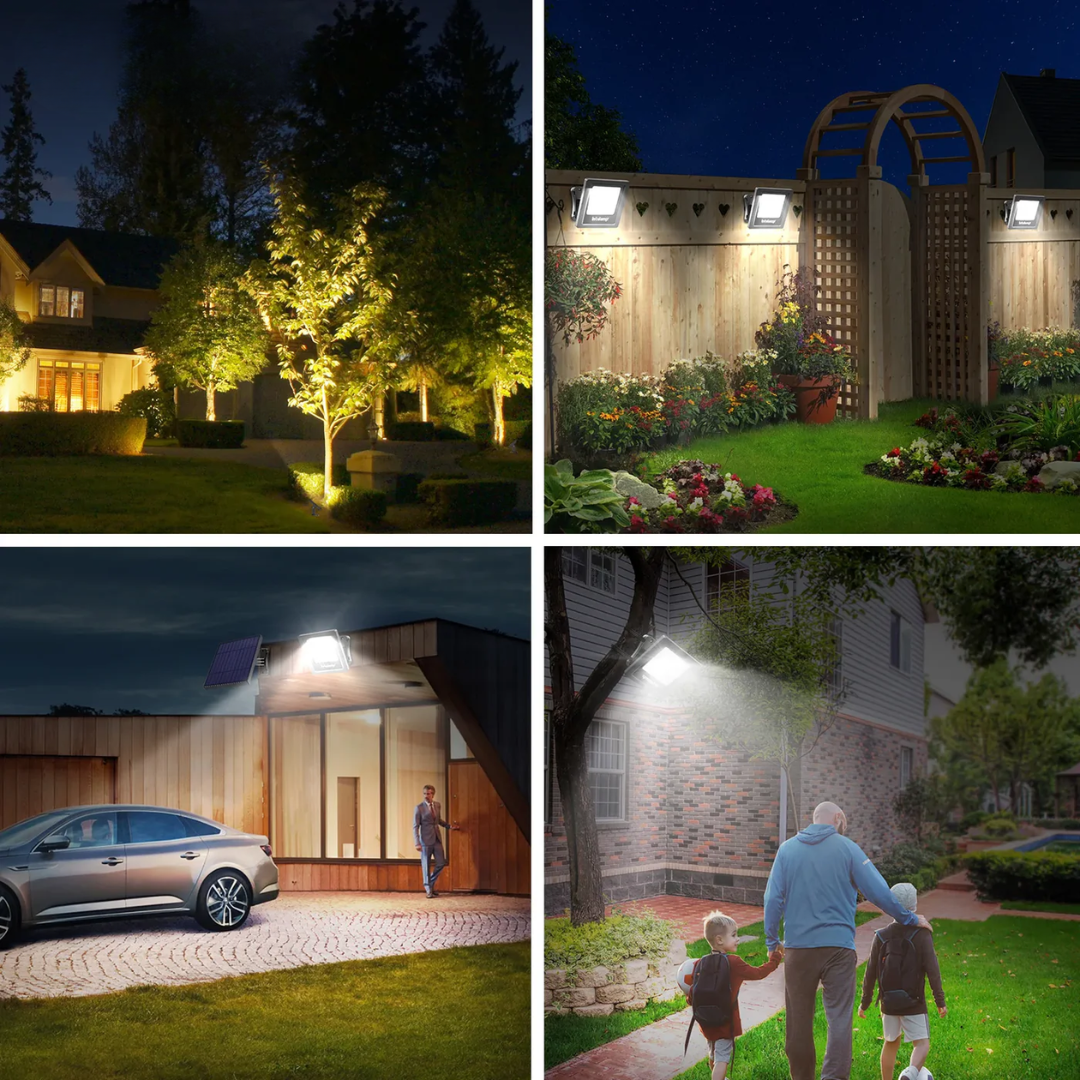 Nordspur | Dual Solar LED Floodlight Set