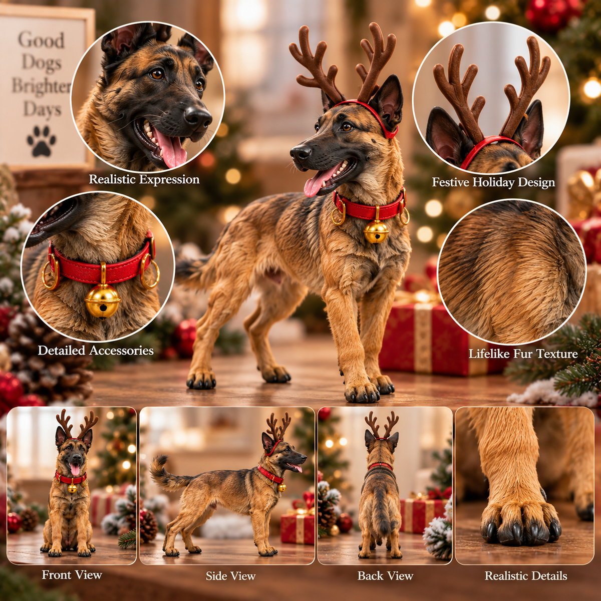 24 Days of Belgian Malinois Joy - 24 Unique Collectible Figurines