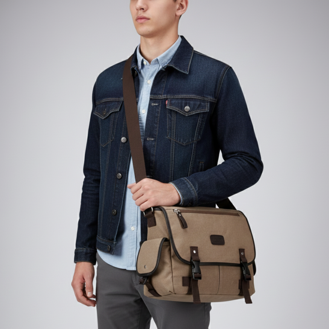 Nordspur | Retro Canvas Messenger Bag