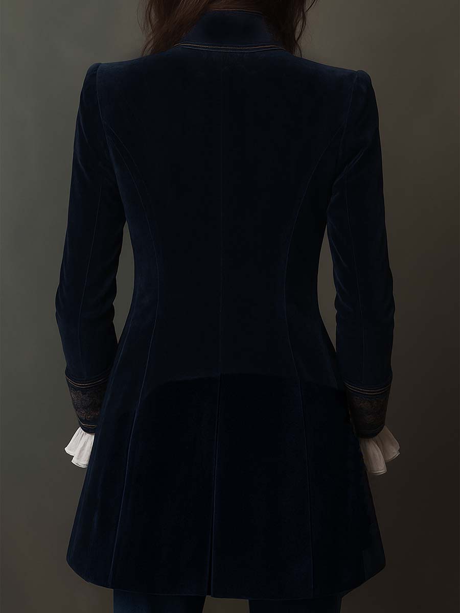 Anastasia Embroidered Longline Jacket