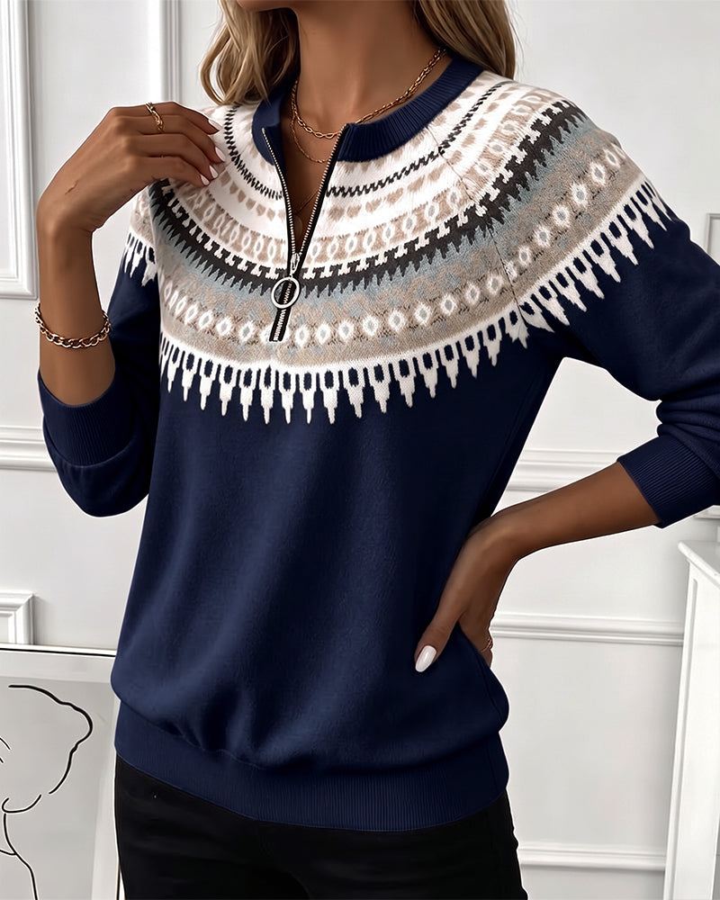 Annemieke Sweatshirt with Zipper
