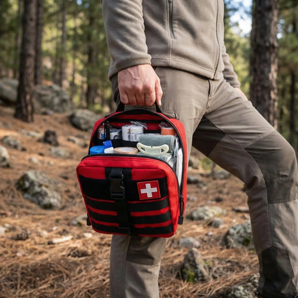 379-Piece Portable First Aid Bag