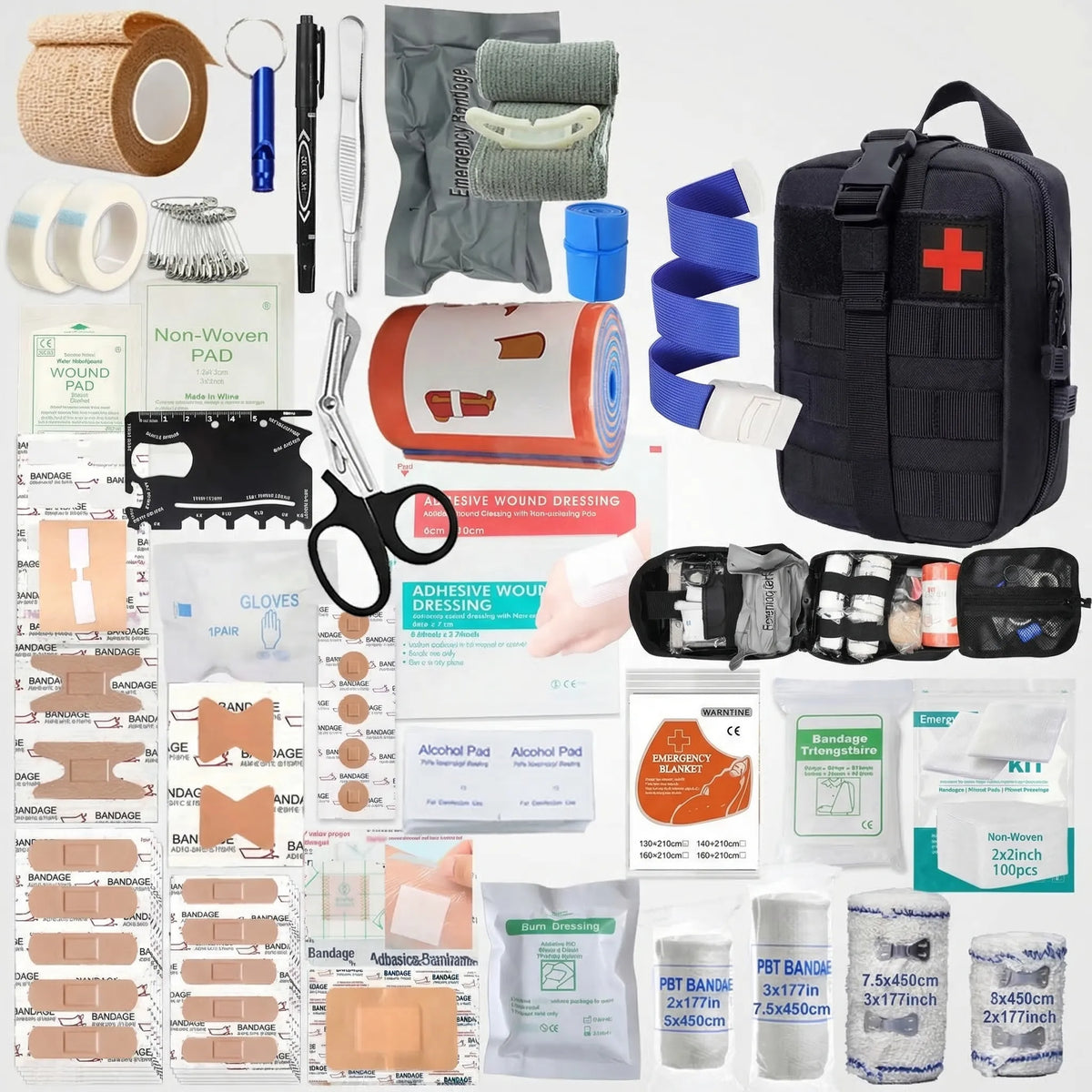 379-Piece Portable First Aid Bag