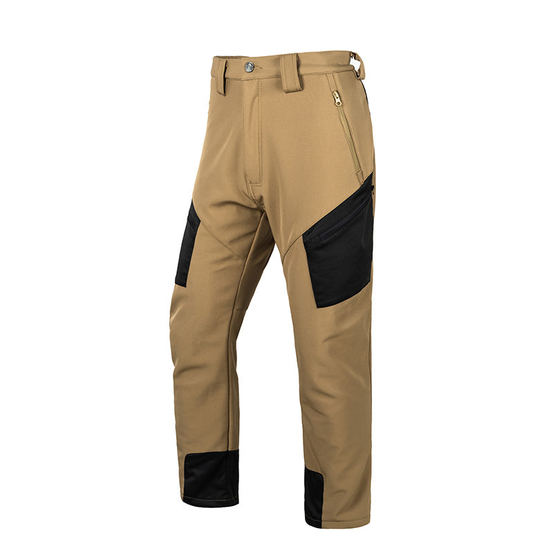 Men's Softshell Waterproof Outdoor Cargo Trousers for Winter