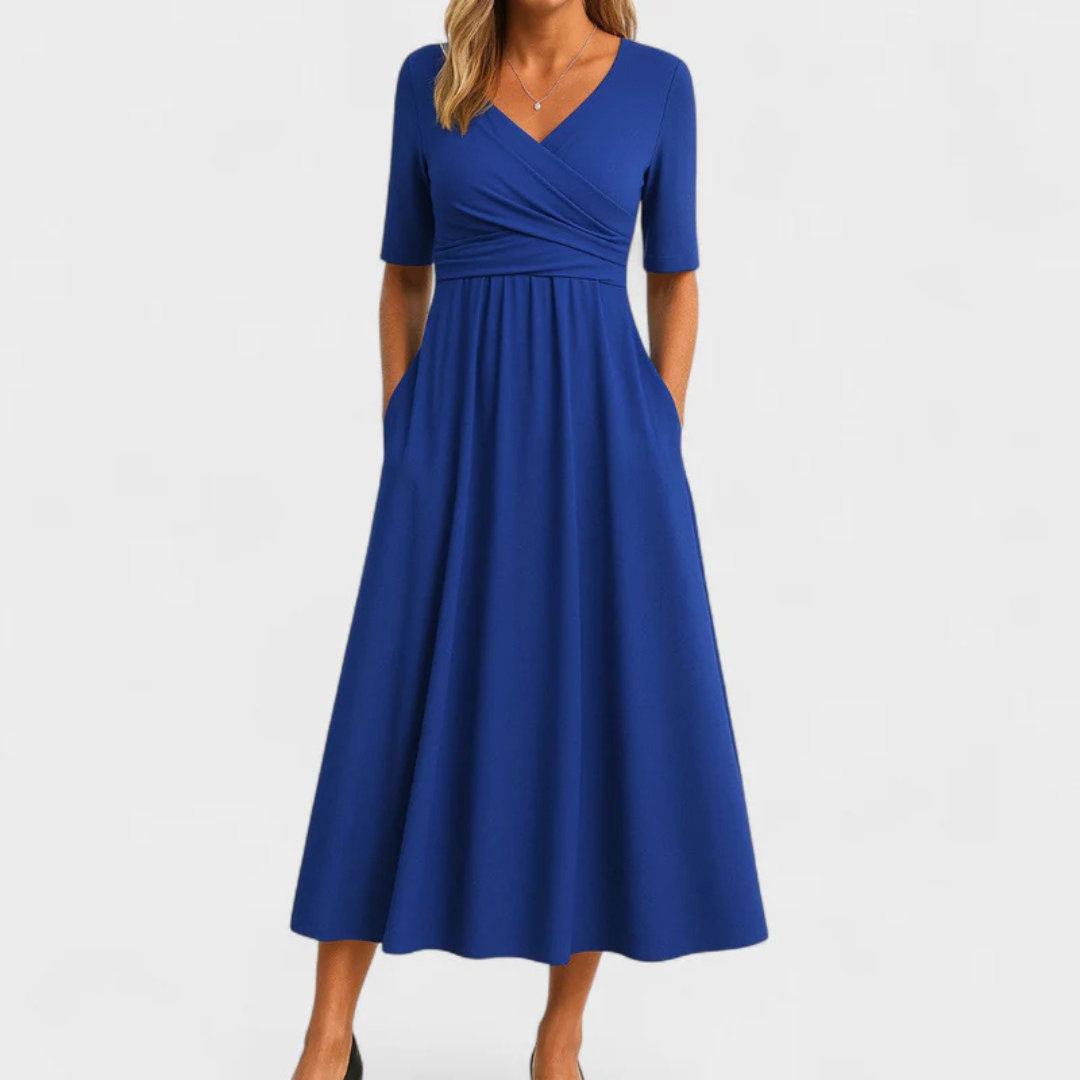 Elegant Dress with Tummy Coverage