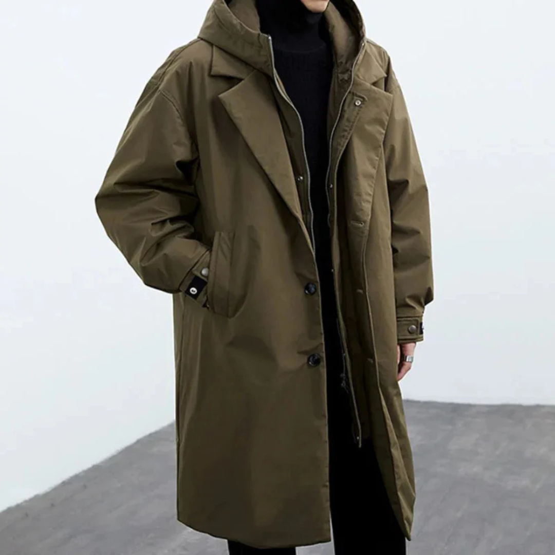 Windproof & Waterproof Autumn Jacket with Hood – StormGuard Coat