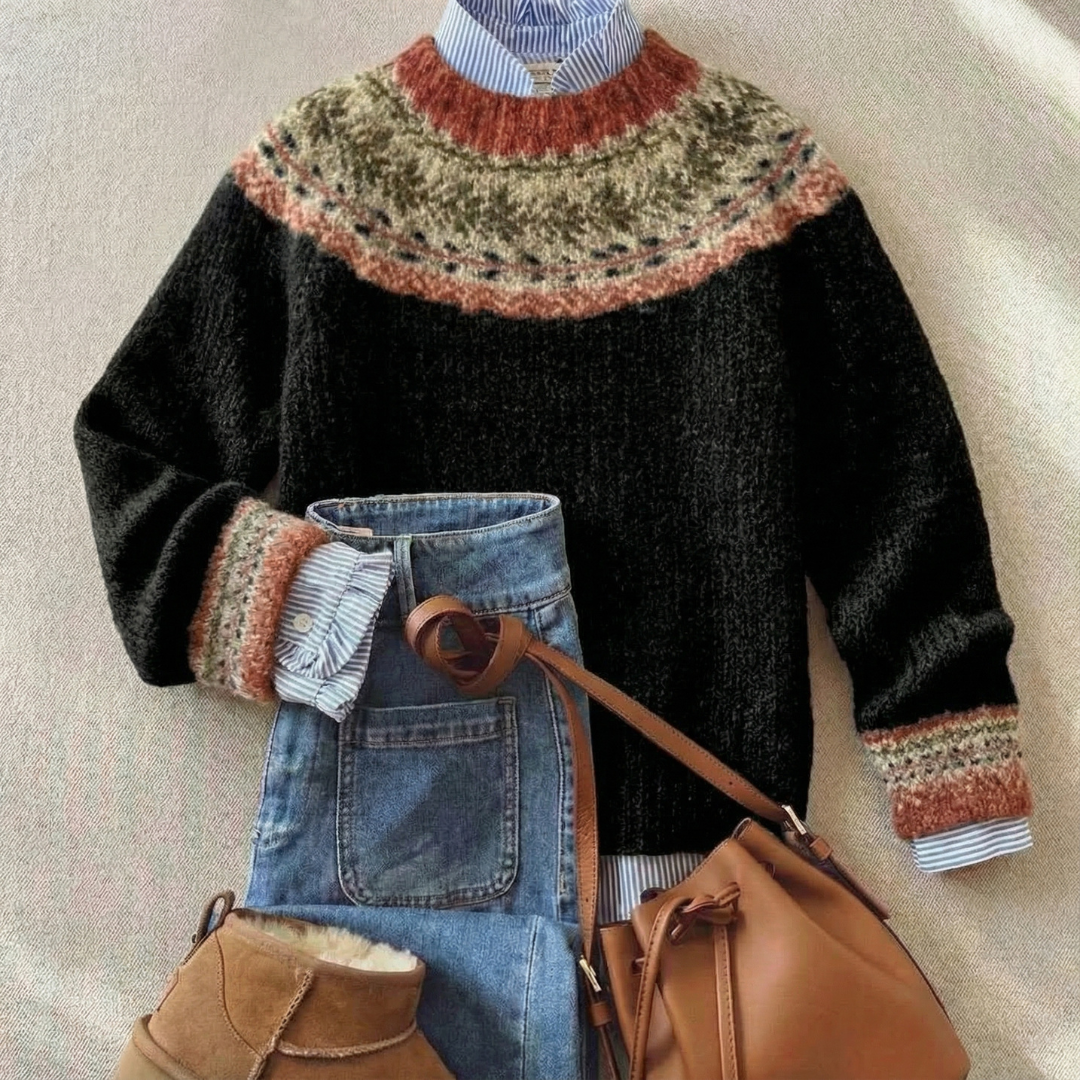 Classic Nordic Heritage Knit Sweater