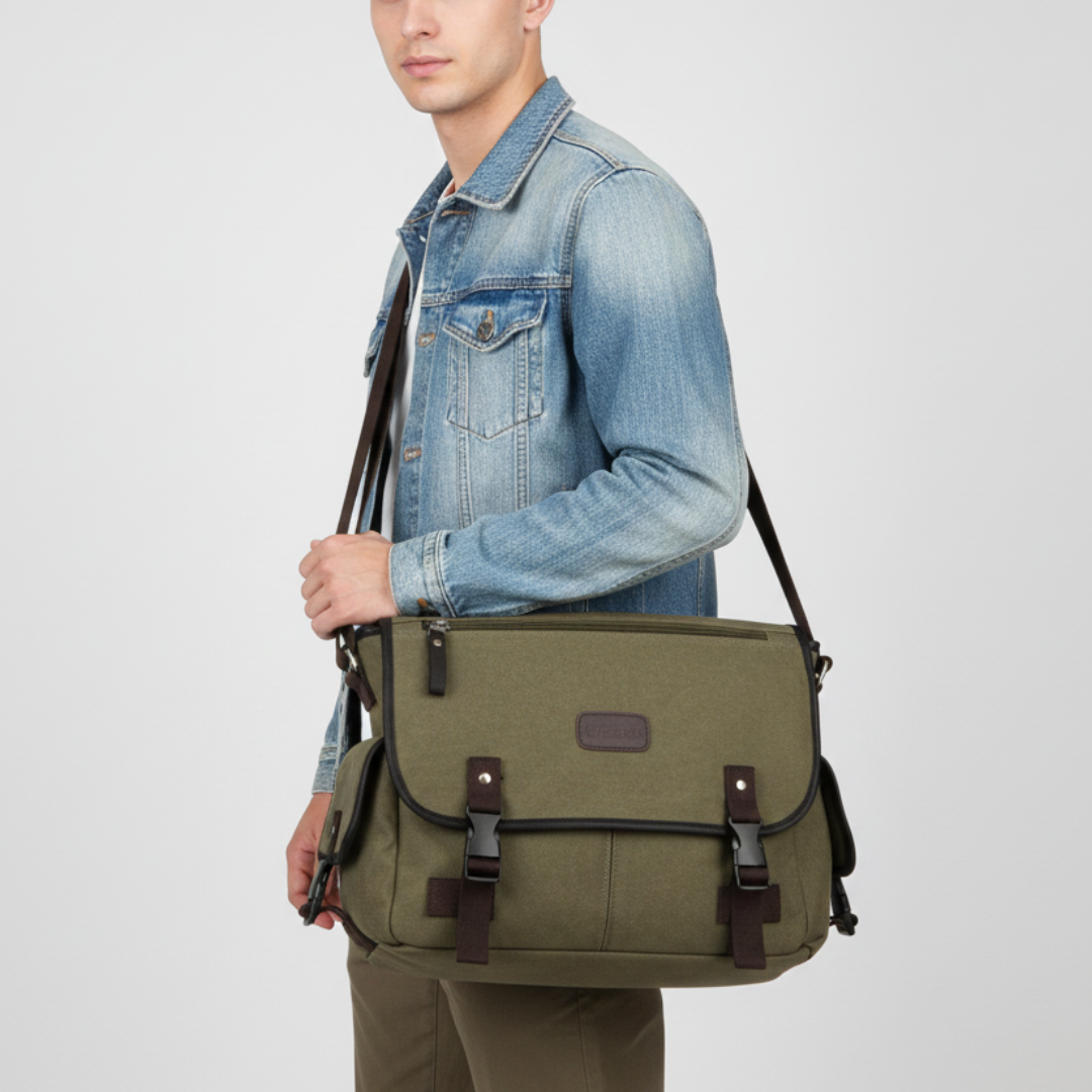 Nordspur | Retro Canvas Messenger Bag
