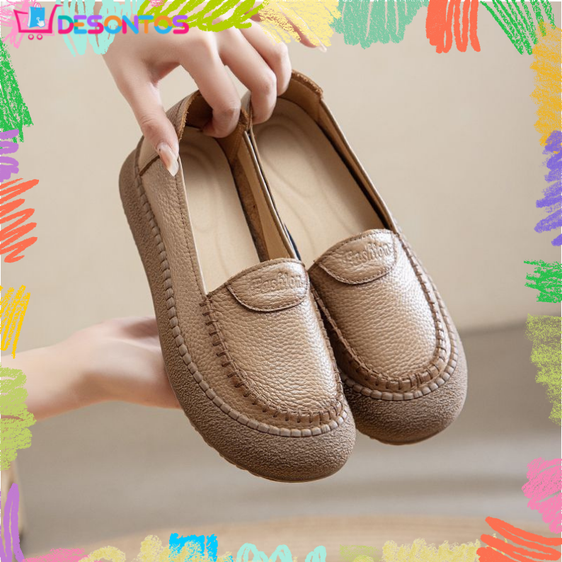 100% Genuine Cow Leather Soft Sole Shoes