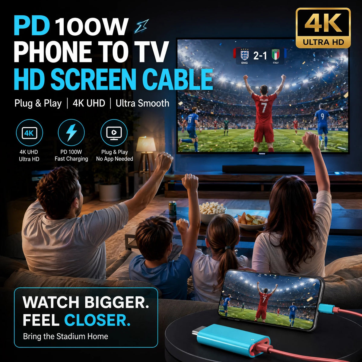 USB-C to HD Adapter Cable for Switch