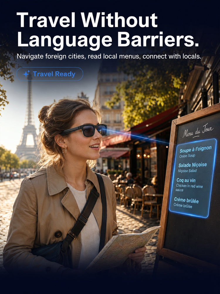 AI Smart Glasses with Offline Translation and Zoom