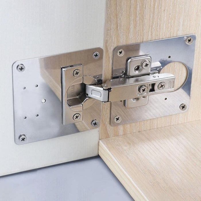 Stainless Steel Cabinet Hinge Repair Plate Kit