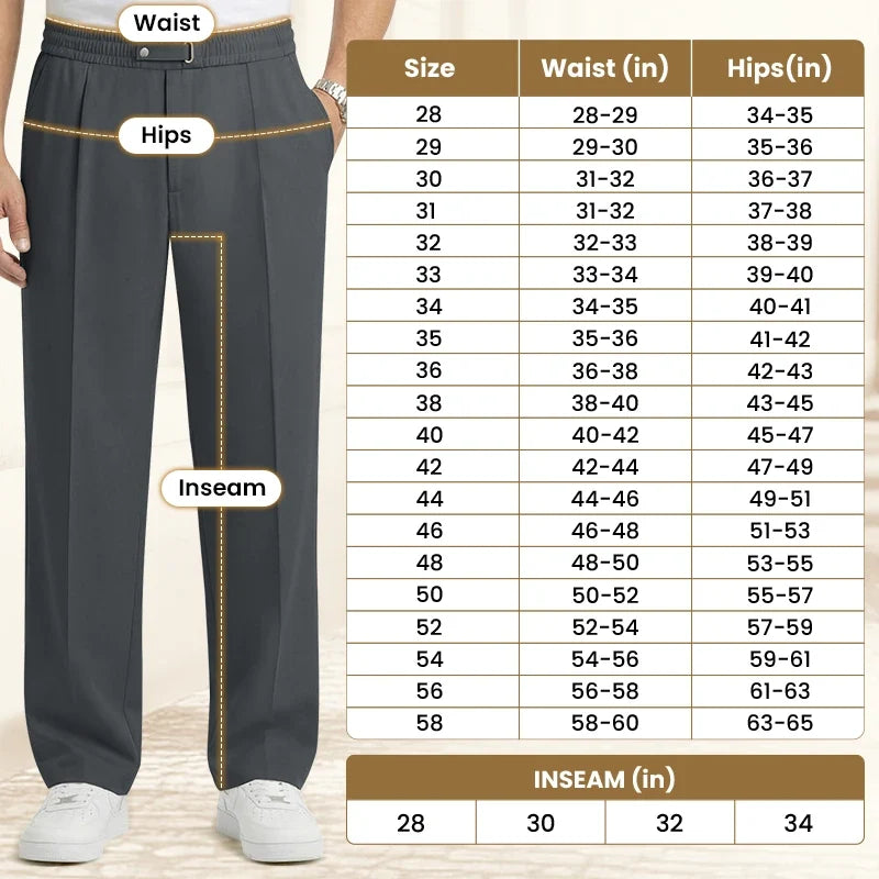 Flexible Straight Fit Smart Comfort Pants