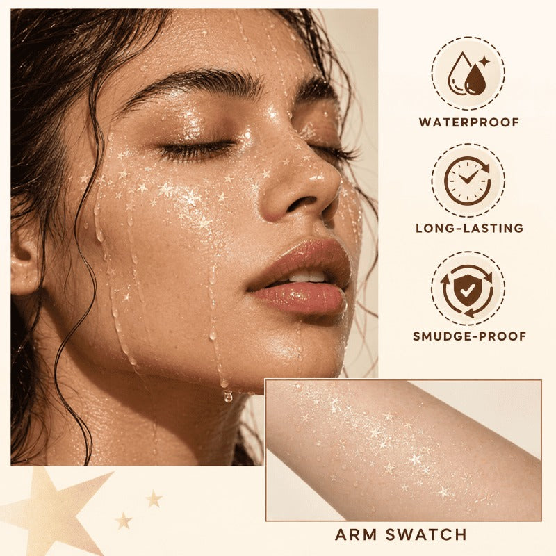 Glitter Star Makeup Stamp