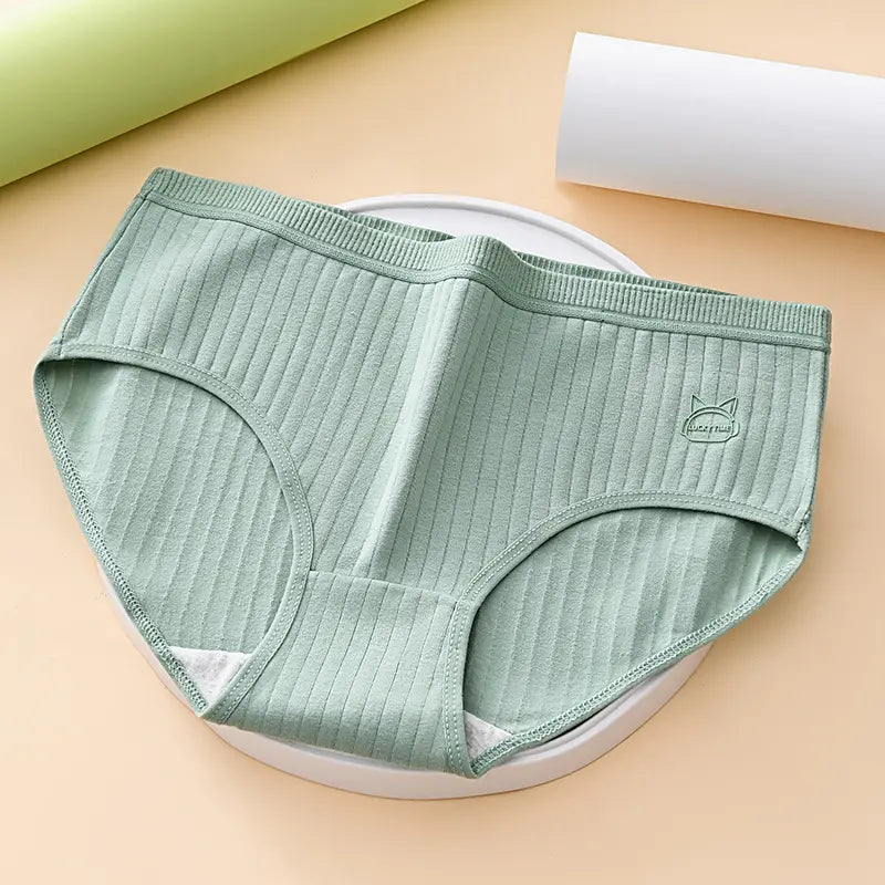 7-Piece Set Women's High-Waisted Antibacterial Cotton Panties