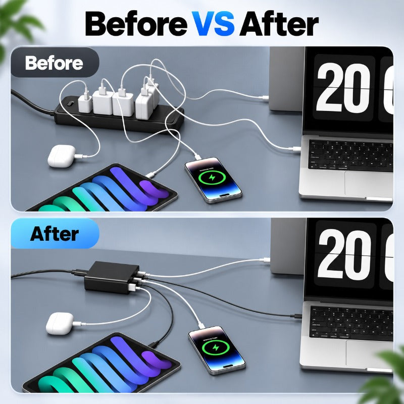 200W Six-Port Fast Charger