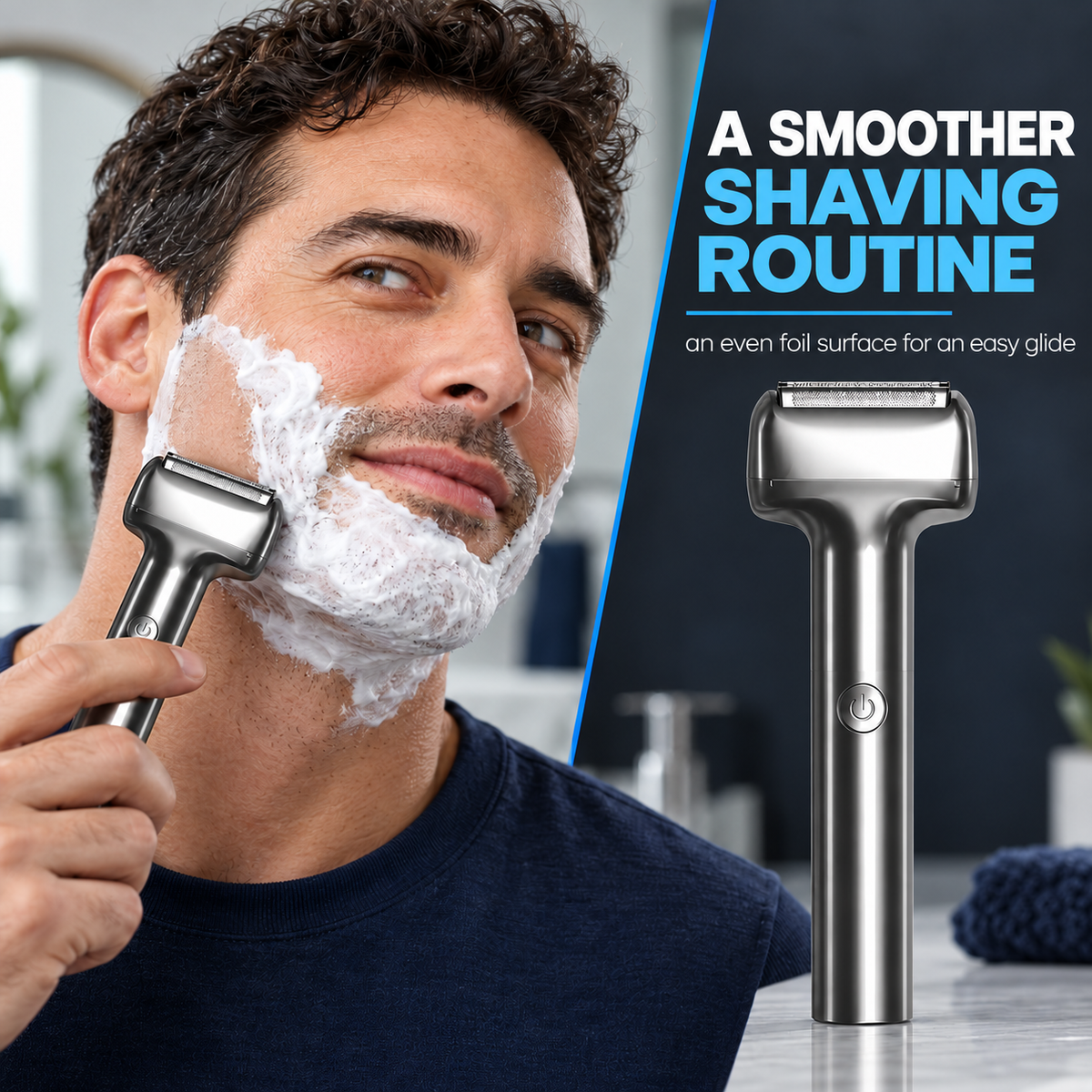 Men's Rechargeable Foil Electric Shaver – Efficient Close Shaving, Cordless Portable Wet & Dry Beard Razor for Daily Grooming