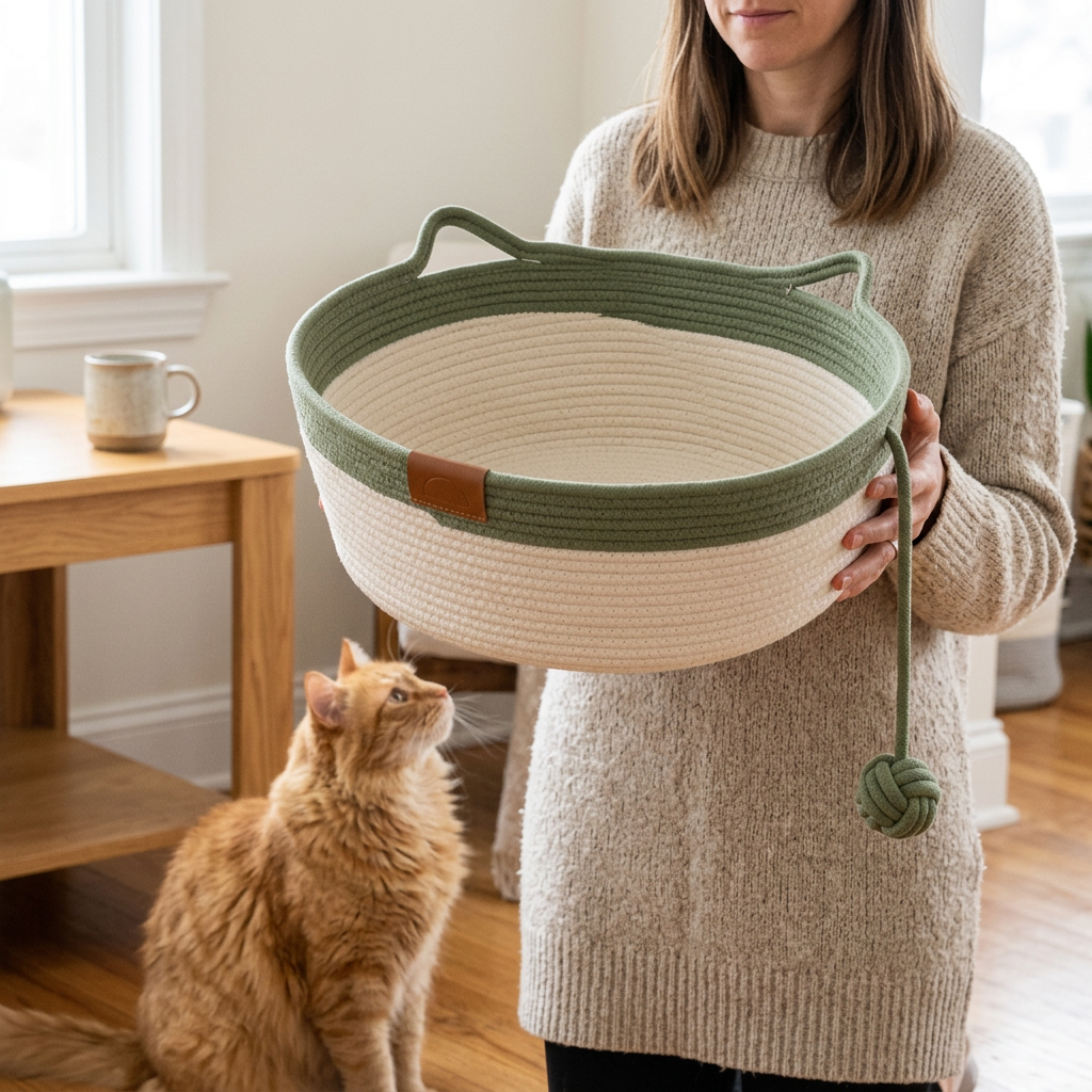 Woven Cat Basket