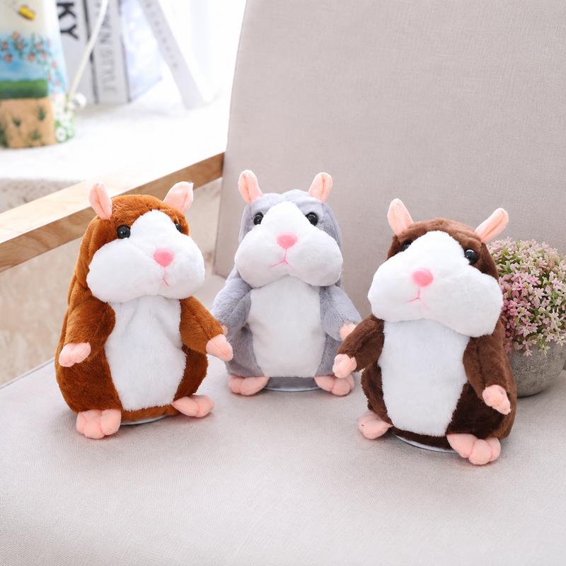 Talking Hamster Plush – Repeats Whatever You Say, Auto Head-Shaking, Hilarious Fun for Kids & Adults