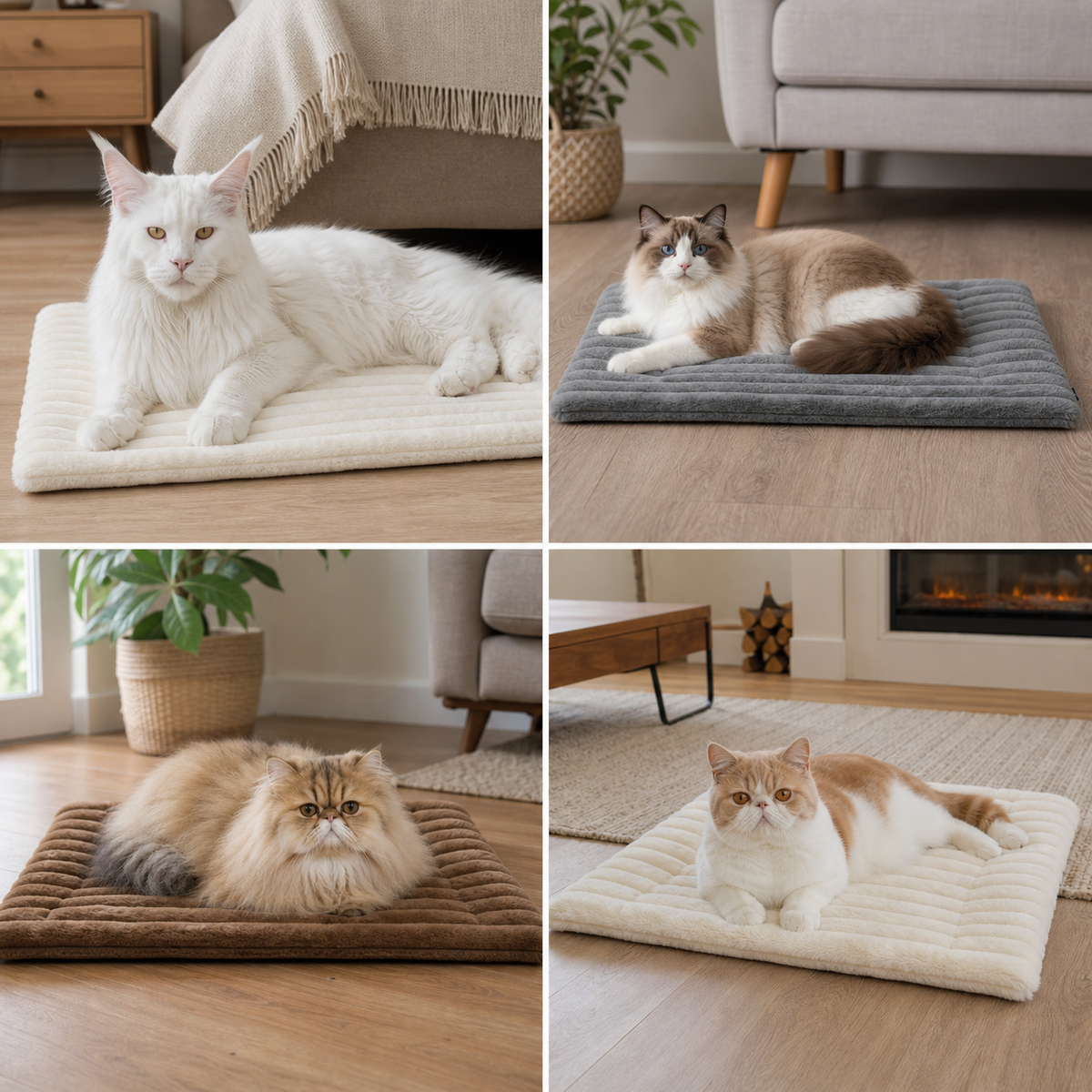 Self-Warming Pet Mat for Cats & Dogs – Quiet, Non-Slip & No Electricity