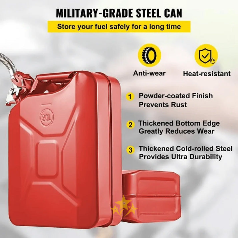 Stainless Steel Gas Can Spout Upgrade - Military-Grade & Rust-Proof