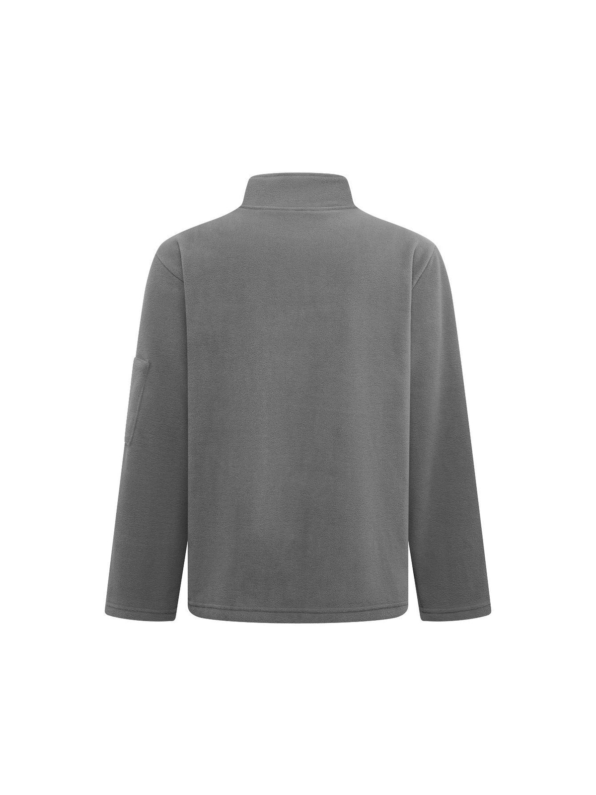 Men's Zip-Up Fleece - Windproof - With Stand-Up Collar