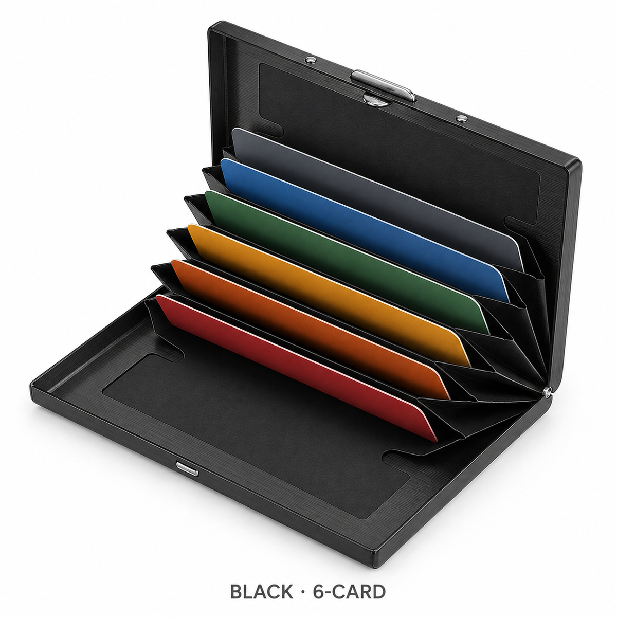 RFID-Blocking Stainless Steel Card Wallet – Organized, Secure & Pocket-Ready