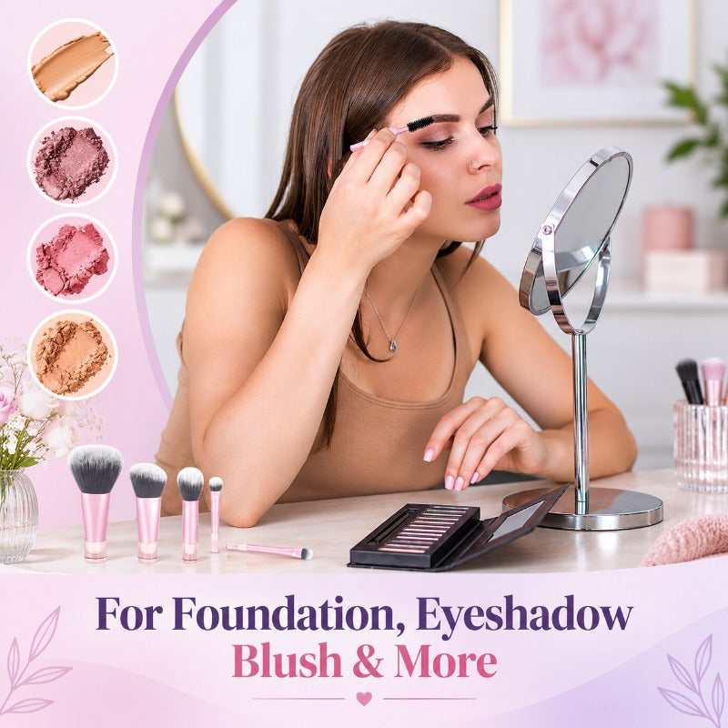 Compact Travel Makeup Brushes