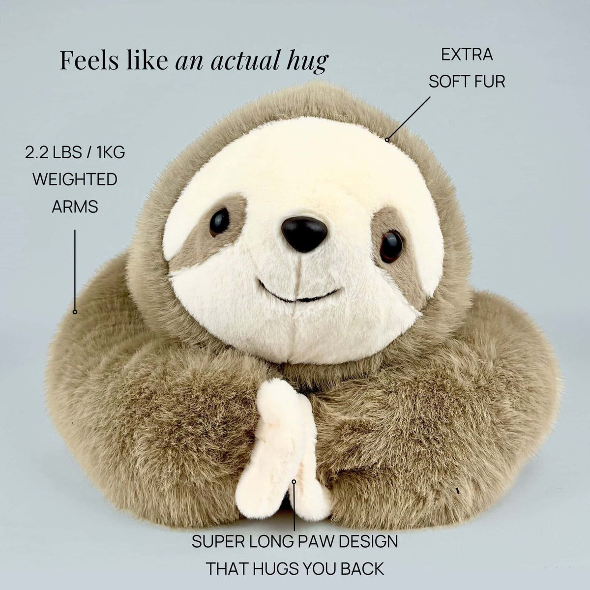 Sunnie the Sloth Weighted Animal