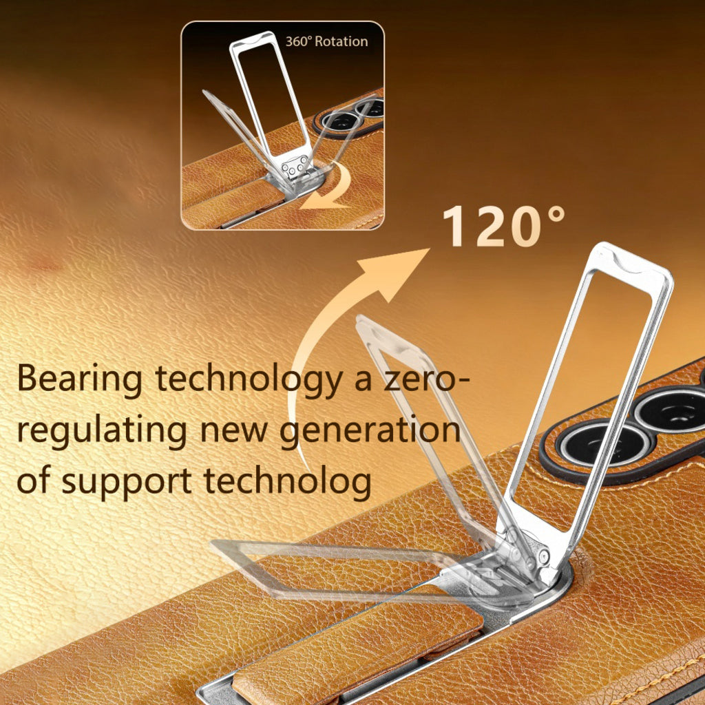 Premium Leather Stand Galaxy Phone Case